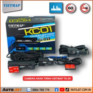 VIETMAP - CAMERA HÀNH KC01 GHI HÌNH TRƯỚC + SAU